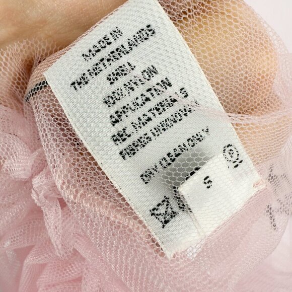 VOGUE Cover Dress * VIKTOR & ROLF Tulle Floral Embroidered Mini Pink XS/S - Picture 8 of 9